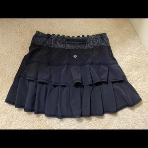 Lululemon Black Run Pace Setter Skirt